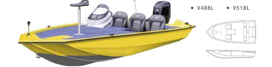 Bass boat HiQMar - V518