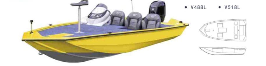 Bass boat HiQMar - V488